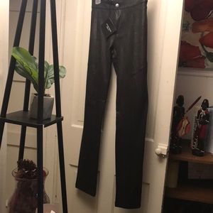 Black skinny leg pants